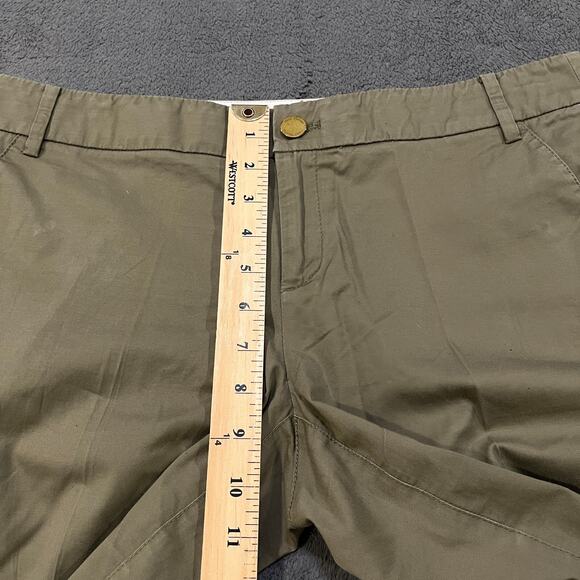 Tory Burch Brown Tan Bermuda Chino Casual Slash Pocket Shorts Women's Size 8 - Picture 6 of 9